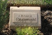 Ismailia War Memorial Cemetery - Paice, A F